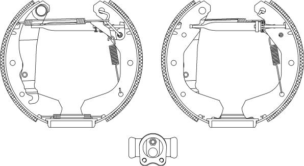 Textar 84033100 - Drum Brake Shoe Set car-mod.net