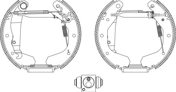 Textar 84033101 - Drum Brake Shoe Set car-mod.net