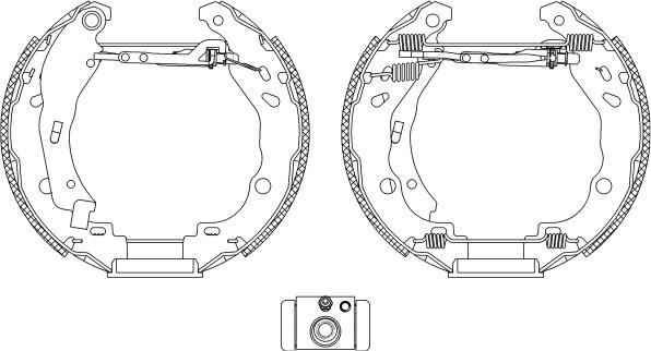 Textar 84077200 - Drum Brake Shoe Set car-mod.net