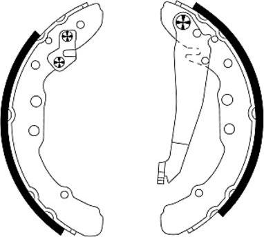 Textar 91044400 - Drum Brake Shoe Set car-mod.net