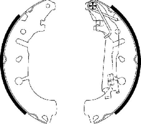 Textar 83065401 - Drum Brake Shoe Set car-mod.net