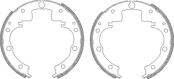 Textar 83033600 - Drum Brake Shoe Set car-mod.net