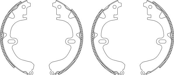 Textar 83032501 - Drum Brake Shoe Set car-mod.net