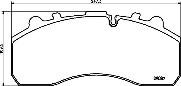 Textar 2908711 - Brake Pad Set, disc brake car-mod.net