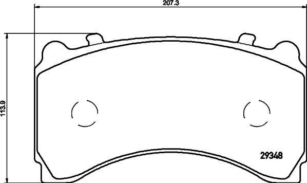 Breck 29246 00 901 00 - Brake Pad Set, disc brake car-mod.net