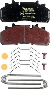 Textar 2931301 - Brake Pad Set, disc brake car-mod.net