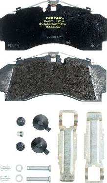 Textar 2933102 - Brake Pad Set, disc brake car-mod.net