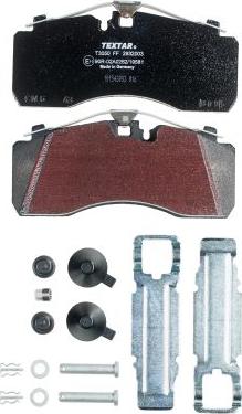 Textar 2932003 - Brake Pad Set, disc brake car-mod.net