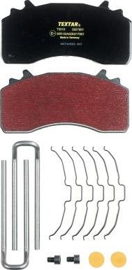 Textar 2927901 - Brake Pad Set, disc brake car-mod.net