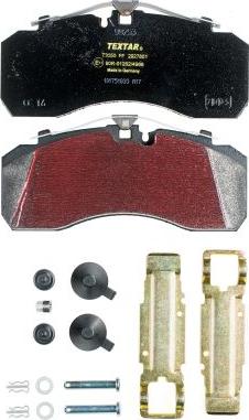 Textar 2927801 - Brake Pad Set, disc brake car-mod.net