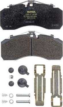 Textar 2927802 - Brake Pad Set, disc brake car-mod.net