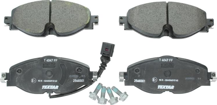 Textar 2568301 - Brake Pad Set, disc brake car-mod.net