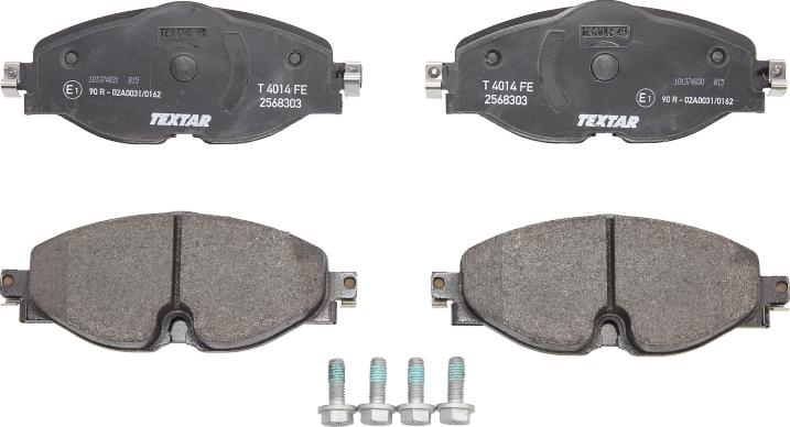 Textar 2568303 - Brake Pad Set, disc brake car-mod.net
