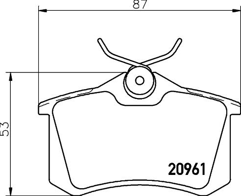 Textar 2096102 - Brake Pad Set, disc brake car-mod.net