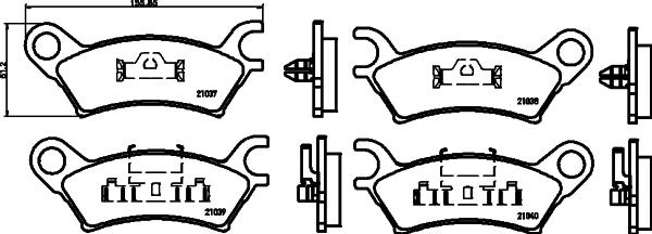 Textar 2103701 - Brake Pad Set, disc brake car-mod.net