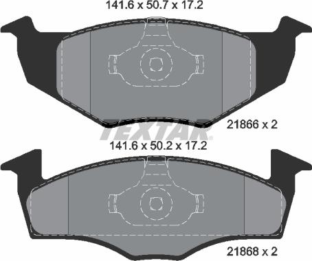 Textar 89004100 - Brake Set, disc brakes car-mod.net