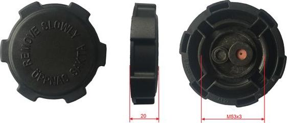 Thermotec DBSC003TC - Sealing Cap, coolant tank car-mod.net