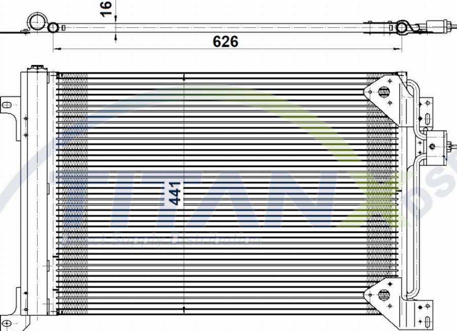 TITANX CD159005 - Condenser, air conditioning car-mod.net