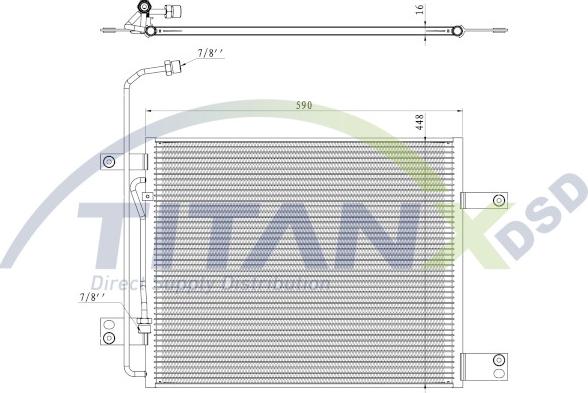 TITANX CD119006 - Condenser, air conditioning car-mod.net