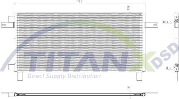 TITANX CD139003 - Condenser, air conditioning car-mod.net