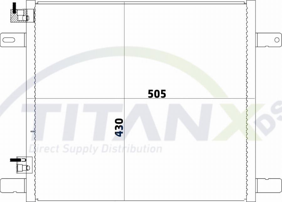 TITANX CD179005 - Condenser, air conditioning car-mod.net