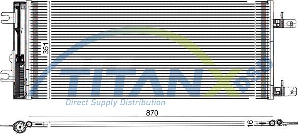 TITANX CD179006 - Condenser, air conditioning car-mod.net