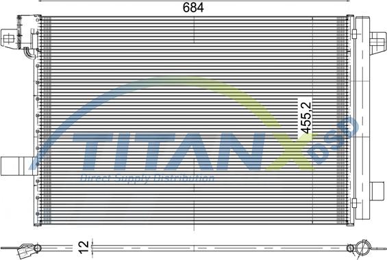 TITANX CD339008 - Condenser, air conditioning car-mod.net