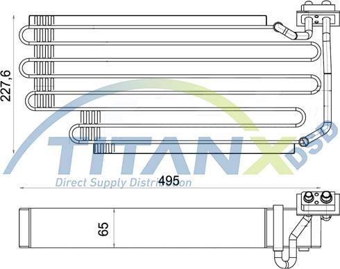 TITANX EV149001 - Evaporator, air conditioning car-mod.net