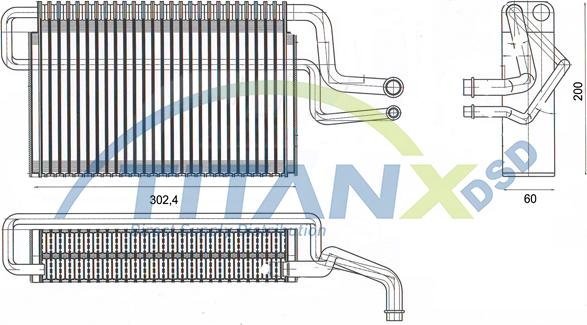 TITANX EV139001 - Evaporator, air conditioning car-mod.net
