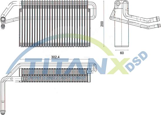 TITANX EV179001 - Evaporator, air conditioning car-mod.net