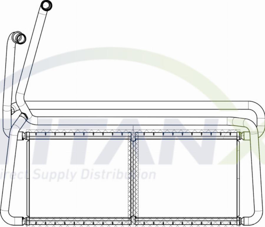 TITANX HT149003 - Heat Exchanger, interior heating car-mod.net