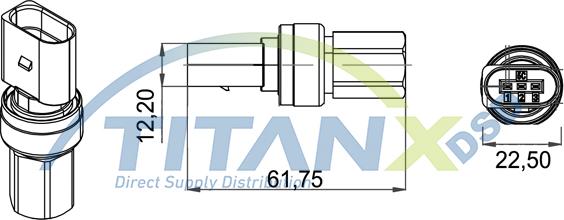 TITANX PR339002 - Pressure Switch, air conditioning car-mod.net