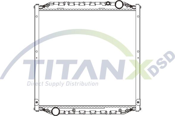 TITANX RD139011 - Radiator, engine cooling car-mod.net