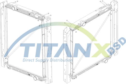 TITANX RX119004 - Radiator, engine cooling car-mod.net