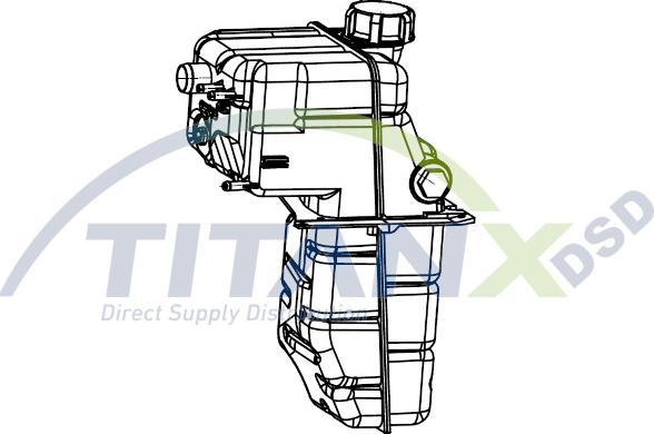 TITANX XT149001 - Expansion Tank, coolant car-mod.net