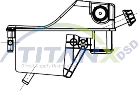 TITANX XT119004 - Expansion Tank, coolant car-mod.net