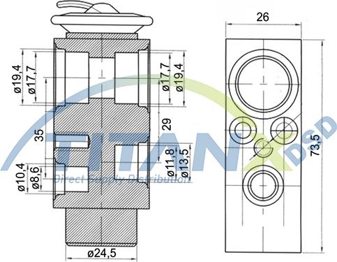 TITANX XV119001 - Expansion Valve, air conditioning car-mod.net