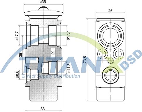 TITANX XV139001 - Expansion Valve, air conditioning car-mod.net