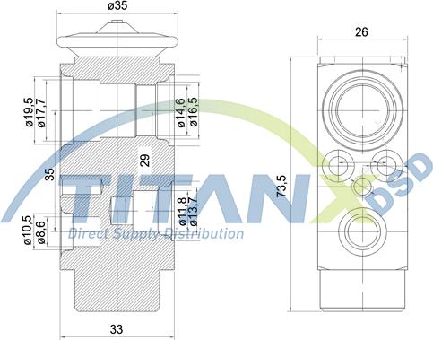 TITANX XV129002 - Expansion Valve, air conditioning car-mod.net