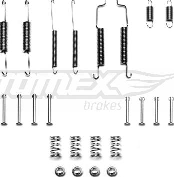 TOMEX brakes TX 40-15 - Accessory Kit, brake shoes car-mod.net