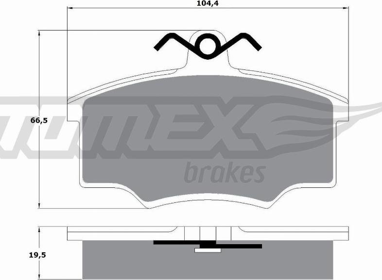 Valeo 671205 - Brake Pad Set, disc brake car-mod.net