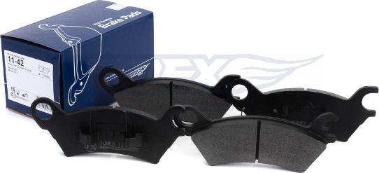 TOMEX brakes TX 11-42 - Brake Pad Set, disc brake car-mod.net