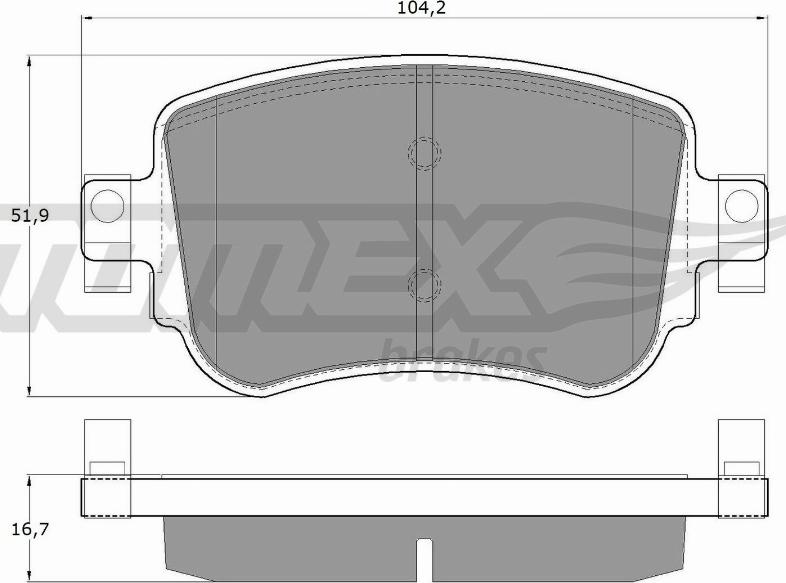 TOMEX brakes TX 17-32 - Brake Pad Set, disc brake car-mod.net