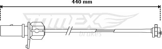 TOMEX brakes TX 31-12 - Warning Contact, brake pad wear car-mod.net