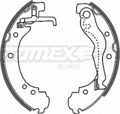 TOMEX brakes TX 20-47 - Drum Brake Shoe Set car-mod.net