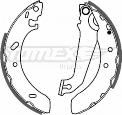 TOMEX brakes TX 20-54 - Drum Brake Shoe Set car-mod.net