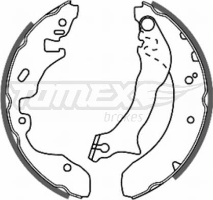 TOMEX brakes TX 20-84 - Drum Brake Shoe Set car-mod.net