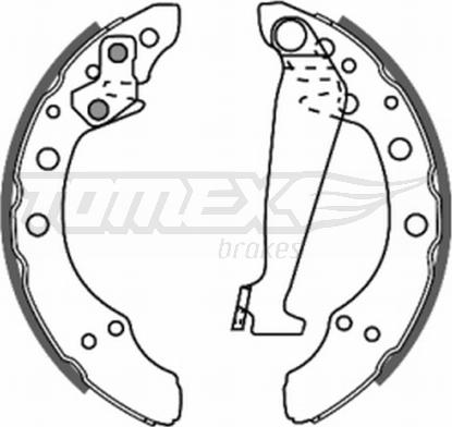 TOMEX brakes TX 20-86 - Drum Brake Shoe Set car-mod.net
