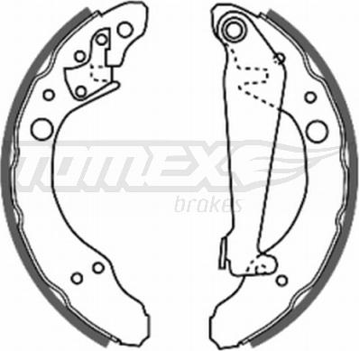TOMEX brakes TX 20-24 - Drum Brake Shoe Set car-mod.net