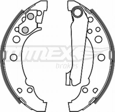 TOMEX brakes TX 20-23 - Drum Brake Shoe Set car-mod.net